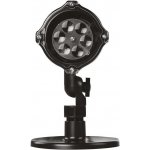 Emos DCPC04 LED dekorativní projektor vločky 3 6W IP44 studená bílá rotující světlo černá – Zbozi.Blesk.cz