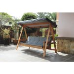 Garden Place Náhradní střecha k houpačce GARDEN PLACE Elin 235,5 x 107 x 15 cm šedá melírovaná – Sleviste.cz