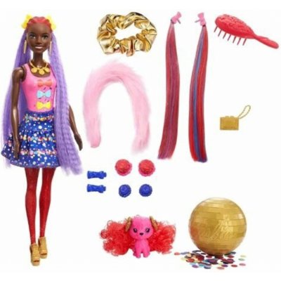 Barbie COLOR REVEAL Glitter! Vlasová stylizace fialová – Zboží Mobilmania
