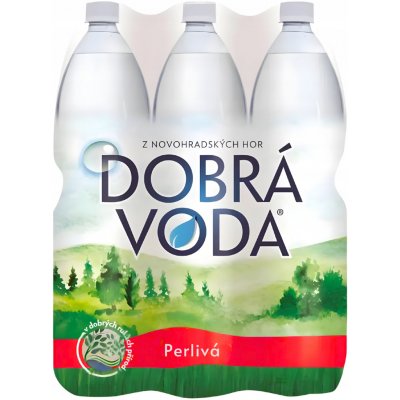 Dobrá voda perlivá voda 6 × 1,5 l – Hledejceny.cz