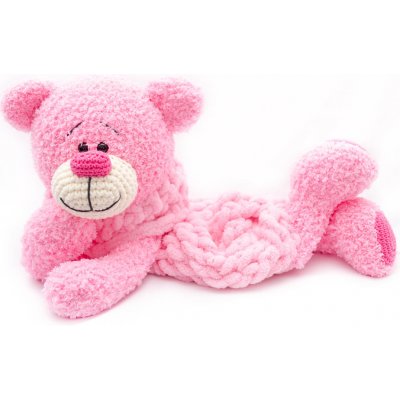 Babu Design pyžámkožrout medvídek růžový 60 cm
