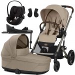 CYBEX Set Balios S Lux + korba + adaptéry + Cloud G i-Size + základna G 2025 Almond Beige Taupe Frame – Zboží Dáma