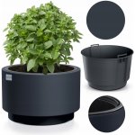 Prosperplast Květináč s vkladem HEOS 46,8 cm antracit – Zboží Dáma