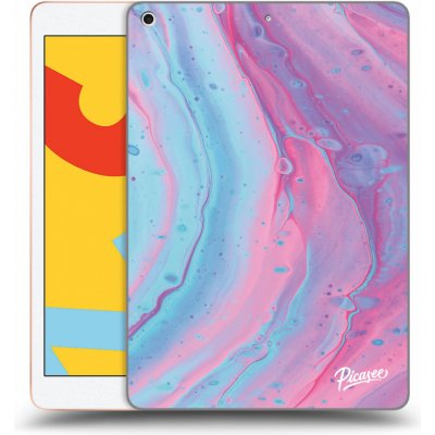Picasee silikonový černý obal pro Apple iPad 10.2" 2019 7. gen Pink liquid – Zboží Mobilmania