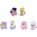 Zapf Creation BABY born Ponožky 2 páry růžové/šedé – Zbozi.Blesk.cz
