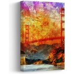 Obraz - Golden Gate, San Francisco, Kalifornie, jednodílný 20x30 cm – Hledejceny.cz