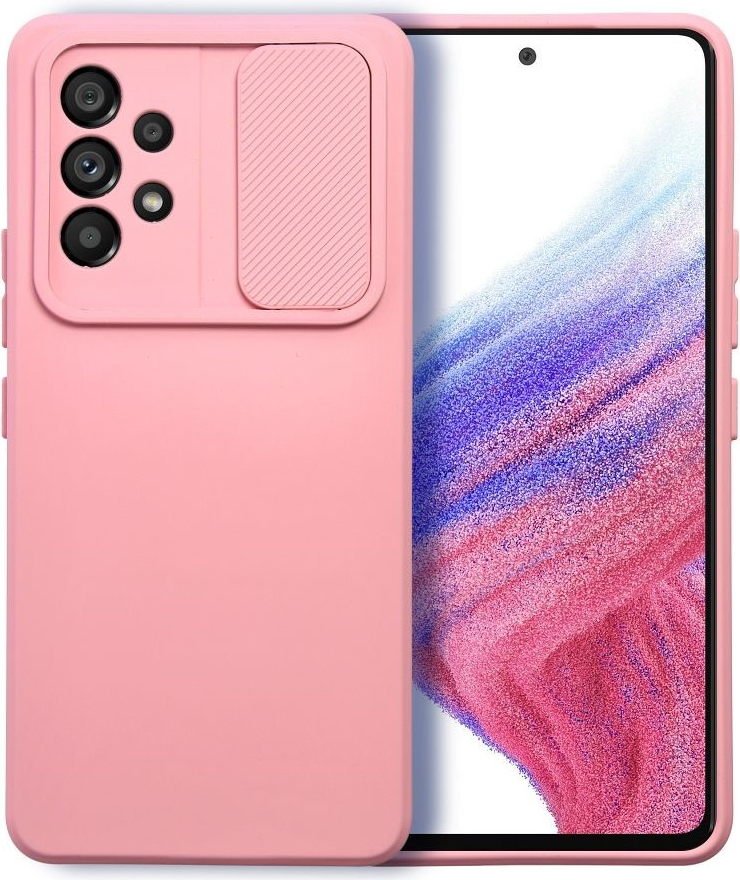 Pouzdro SLIDE Case s krytkou fotoaparátu Samsung Galaxy A53 5G Růžové