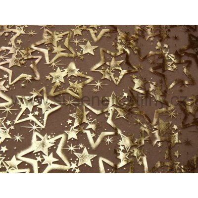 susenerostliny.cz vánoční organza A137 hnědá 36cm x 10y – Hledejceny.cz