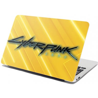 Sablio Samolepka na notebook Cyberpunk 2077 Žlutý - 38x26 cm – Zboží Mobilmania