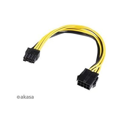 AKASA adaptér 12V ATX 8-Pin to PCIe 6+2 pin Adapter Cable – Zboží Mobilmania