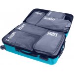 VILDE Sada 6 cestovních organizérů s nápisy VILDE, šedá – Sleviste.cz