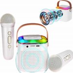 KARAOKE SET BEZDRÁTOVÝ BLUETOOTH REPRODUKTOR NA PÁRTY 2 MIKROFONY – Zboží Mobilmania