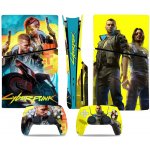 Polep na konzoli - PS5 SLIM diskovou verzi - Cyberpunk 2077, TN-P5SDisc-0715 – Zboží Živě