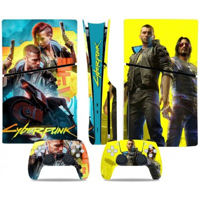 Polep na konzoli - PS5 SLIM diskovou verzi - Cyberpunk 2077, TN-P5SDisc-0715 – Zboží Živě
