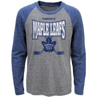 Outerstuff dětské tričko Toronto Maple Leafs Stick Up LS Triblend Raglan dlouhý rukáv – Zboží Mobilmania