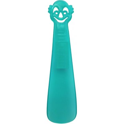 VTR Dětská lžíce Buble 18cm - klaun Barva: Zelená průsvitná – Sleviste.cz