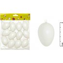 Velikonoční dekorace Vajíčka plastová na zavěšení 6 cm, 12 ks