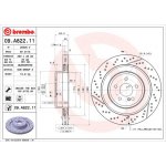 09.A822.11 BREMBO Brzdový kotouč