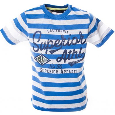 Soul & Glory tričko super 3 modré pruhy tmavé – Sleviste.cz