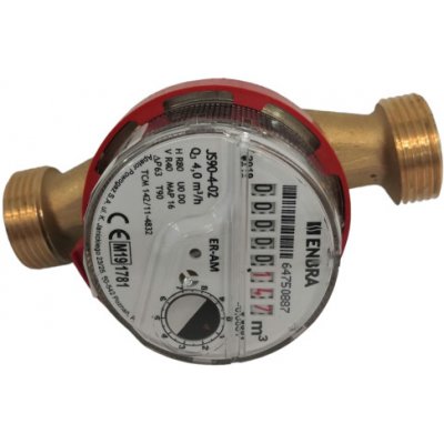 Enbra Vodoměr DN1/2" teplá voda antimagnetický připojení G3/4" 80884 – HobbyKompas.cz