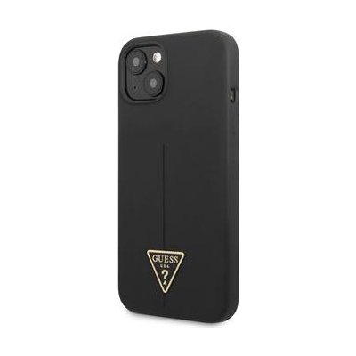 Pouzdro Guess Silicone Line Triangle iPhone 13 mini černé – Zboží Živě