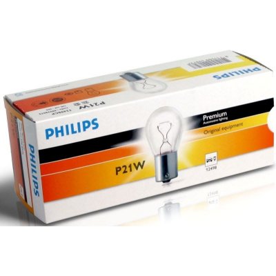 Philips 12498CP P21W BA15S 12V 21W – Zboží Mobilmania