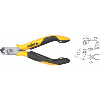 WIHA Kleště štípací 115mm čelní šikmé professional esd, wiha, 26835 (z46104) – Zboží Dáma