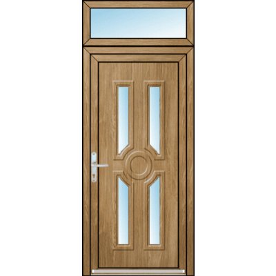 OknaDvereNaMiru.cz Vchodové dveře 3D Sanda 1 + Nadsvětlík 90 x 220 cm – Hledejceny.cz