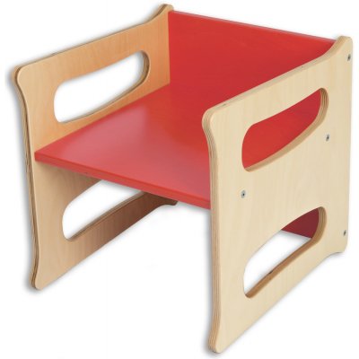 Hajdalánek židle TETRA 3v1 bříza červená TETRANATURCERVENA – Zboží Mobilmania