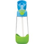 b.box Lahev na pití s brčkem 600 ml modrá/zelená – Zboží Dáma