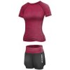 Dámská tepláková a sportovní souprava Merco Runner Short 2W fitness set plum