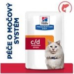 Hill's Prescription Diet c/d Stress urinary Care losos 12 x 85 g – Hledejceny.cz