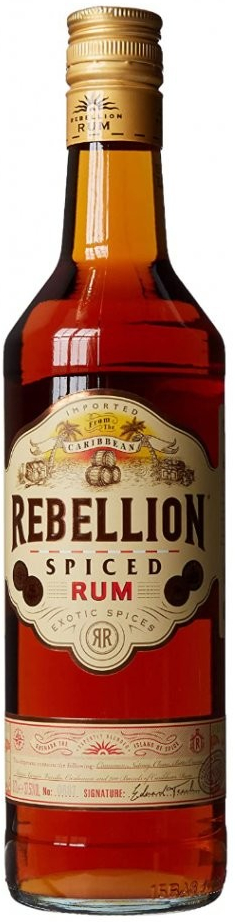 RON REBELLION SPICED 37,5 0,7 l (holá láhev)