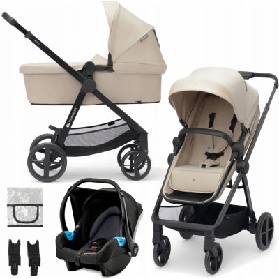 Kinderkraft 3in1 NEWLY sand beige + MINK PRO 2023 – Zboží Mobilmania