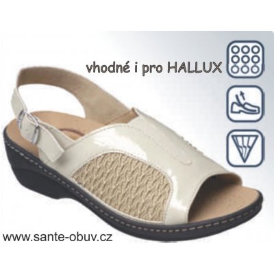 Hallux Valgus Santé PD/23 béžová Dámský sandál – Zbozi.Blesk.cz