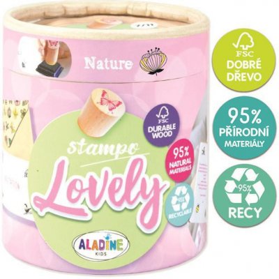 Aladine Dřevěná razítka StampoLovely Příroda – Zboží Dáma