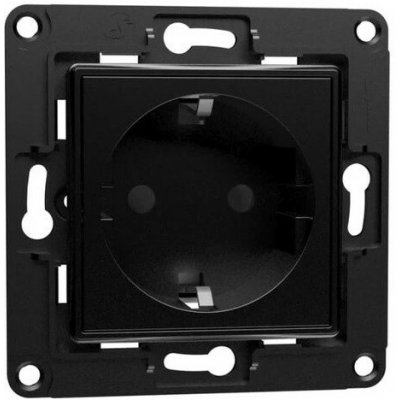 Shelly Wall Socket EU Černý SHELLY-WallSocket-BLK – Zboží Živě