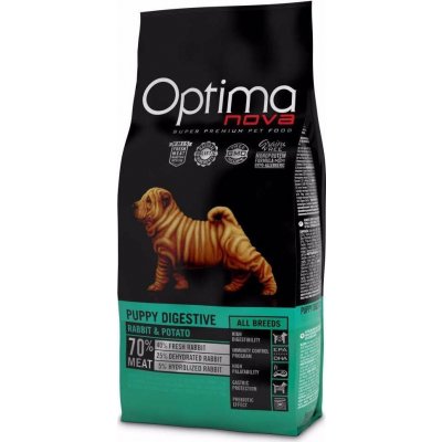 Optima Nova Dog Puppy DIGESTIVE Grain Free Rabbit 12 kg