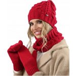 Fashionweek Dámský set čepice a šála cashmere touch AL-A10 Červená – Hledejceny.cz