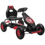 Goleto Dětská šlapací motokára 121 x 58 x 61 cm červená černá – Zboží Mobilmania