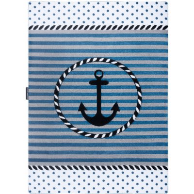 Dywany Łuszczów Petit Marine anchor sea blue modrá