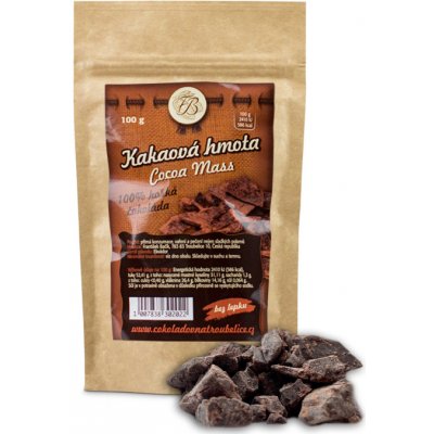 Čokoládovna Troubelice Kakaová hmota Hmotnost: 100 g – Zboží Mobilmania