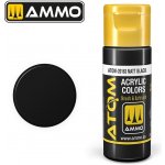 Ammo-Mig Jimenez Atom Acrylic colour matt black 20 ml – Zboží Dáma