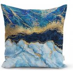 Minimalist Cushion Covers zlatá/modrá 45 x 45 cm – Hledejceny.cz