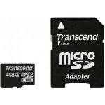 Transcend microSDHC 4 GB Class 4 TS4GUSDHC4 – Sleviste.cz