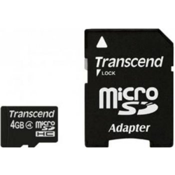 Transcend microSDHC 4 GB Class 4 TS4GUSDHC4