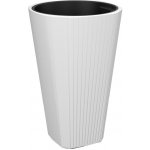 LAMELA květináč MUZA rozměr 390 x 390 mm výška 610 mm bílý – Sleviste.cz