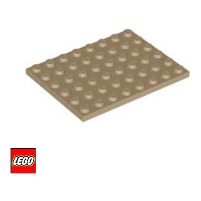 LEGO® 3036 Podložka 6x8 Tmavě-Béžová – Zboží Mobilmania