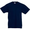 Dětské tričko Fruit Of The Loom Valueweight T 100% bavlna modrá námořní tmavá AZ