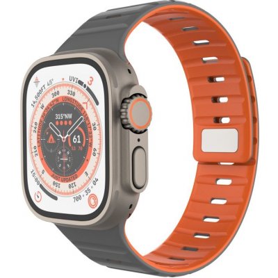 FIXED Silicone Magnetic Strap pro Apple Watch 44/45/46/49mm, světle šedý FIXMST2-434-LGGR – Zboží Živě